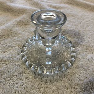 Vintage Glass Candleholder